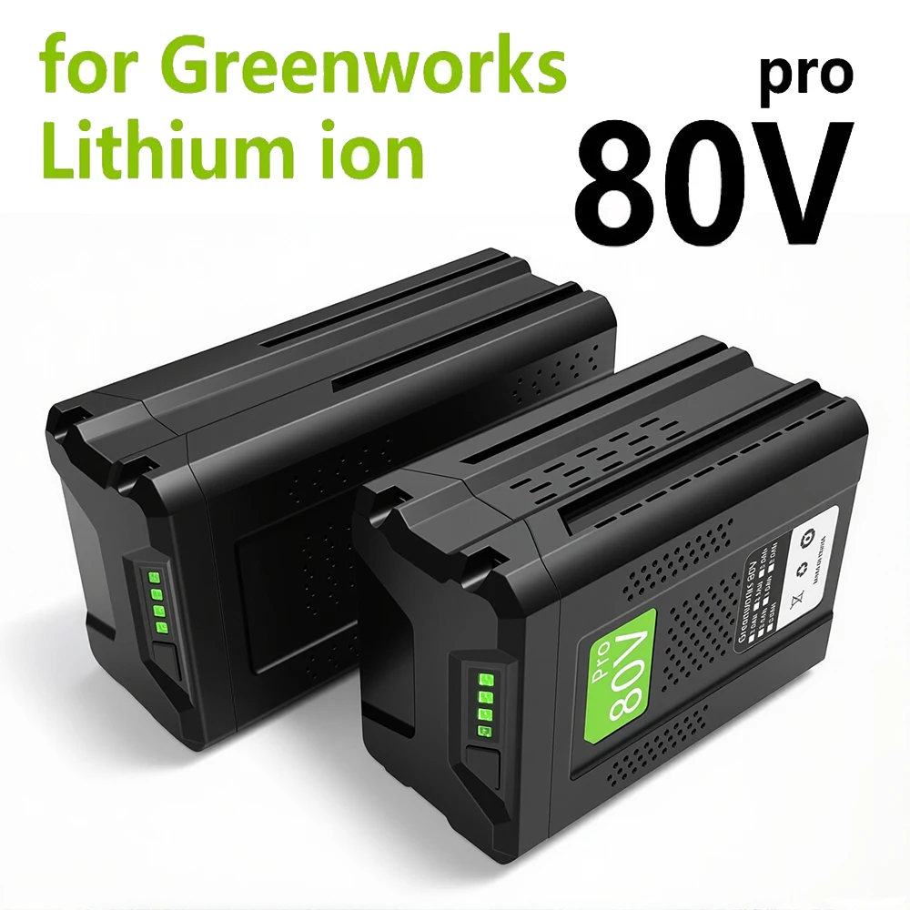 

Сменный аккумулятор 80 В, 2,0 Ач-6,0 Ач для Greenworks PRO, литий-ионный аккумулятор 80 В GBA80150 GBA80150 GBA80200 GBA80250 GBA80300 GB