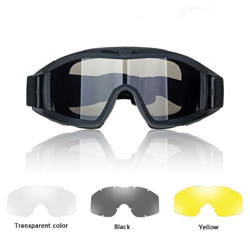 Hunting Military Tactical Protective Glasses Sport Sunglasses Anti-Impact Men Outdoor Airsoft Paintball Goggles