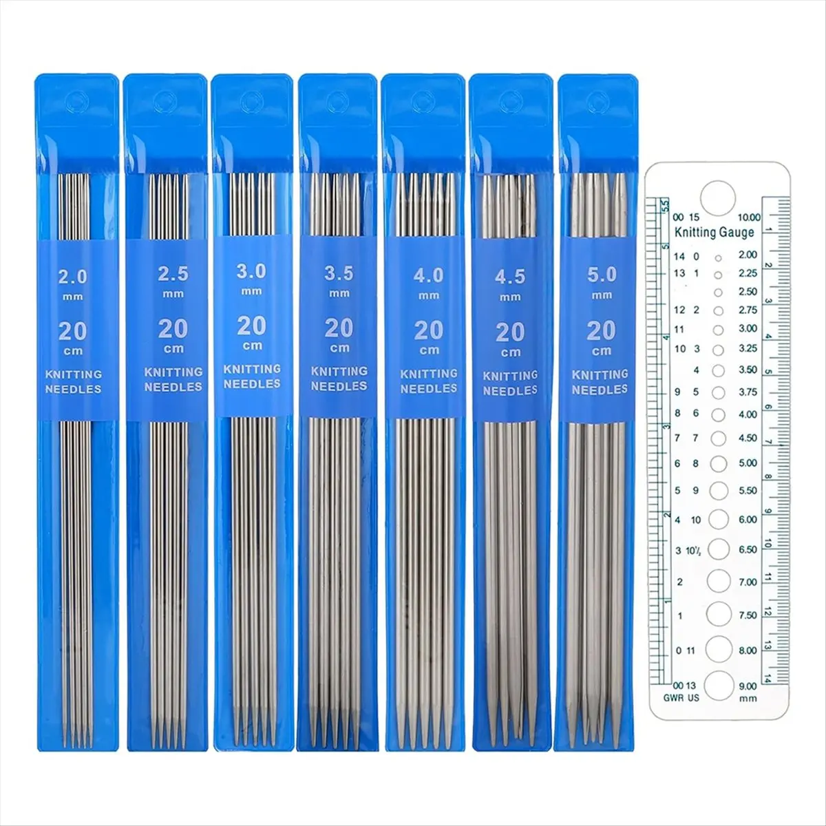 AA83 36 Pcs Double Pointed Knitting Needles Set Knitting Needles Sweater Socks Knitting Needles Kit for Weaving Beginner