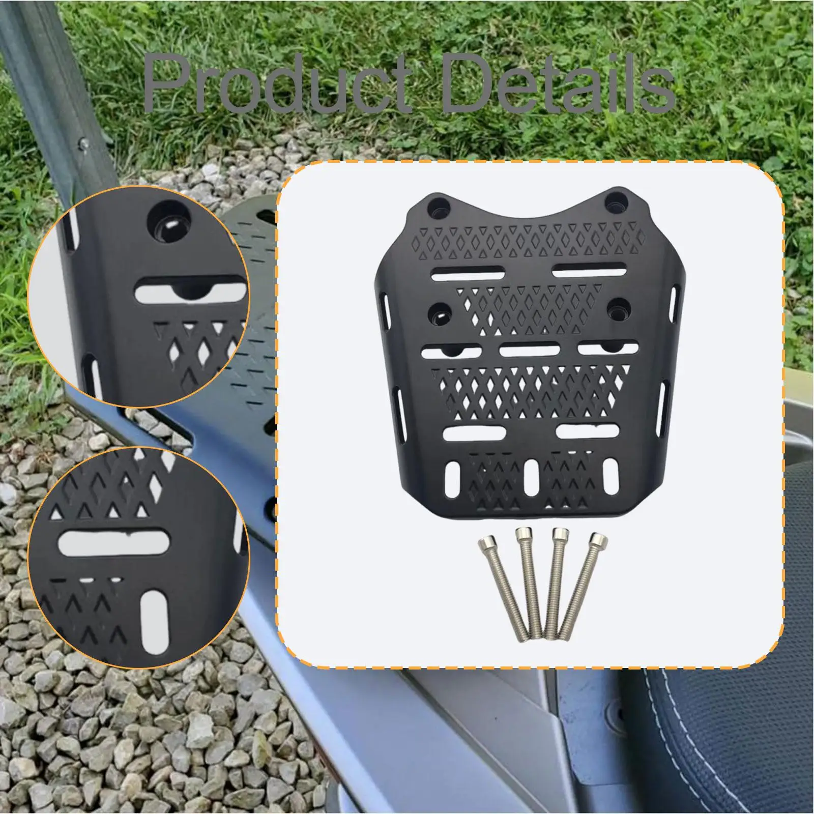 رف أمتعة خلفي للدراجة النارية رف أمتعة قوي وسهل التركيب حامل أمتعة حامل خلفي لمستلزمات شاحنات السيارات #5