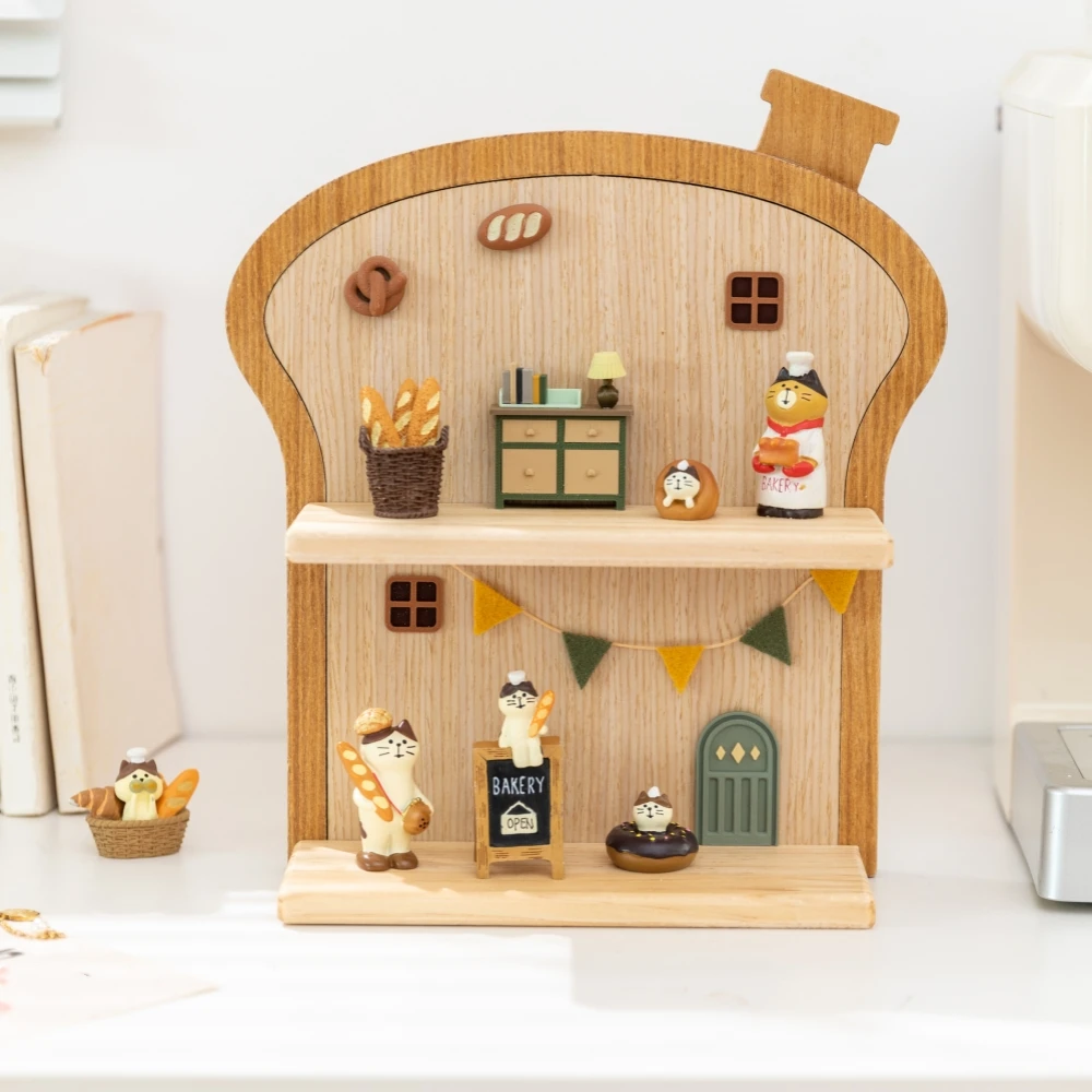 Wooden Blind Box Storage Display Rack Wall Mounted Figure Display Cabinet for Labubu Collectibles Mini Figurines Organizer Decor