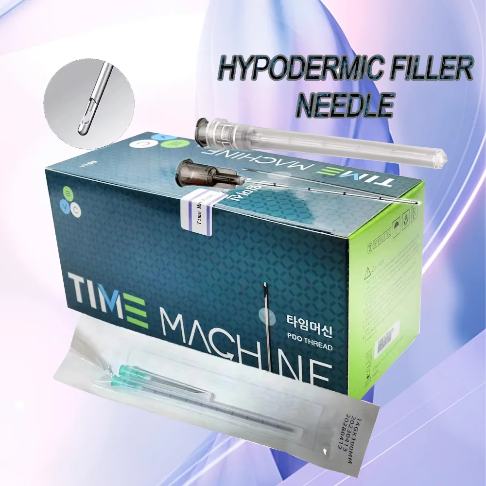 

one box Medical Sterile microcannula 14G 90mm Blunt Tip Micro Cannula Needle for Injectable Hyaluronic Acid Fillers