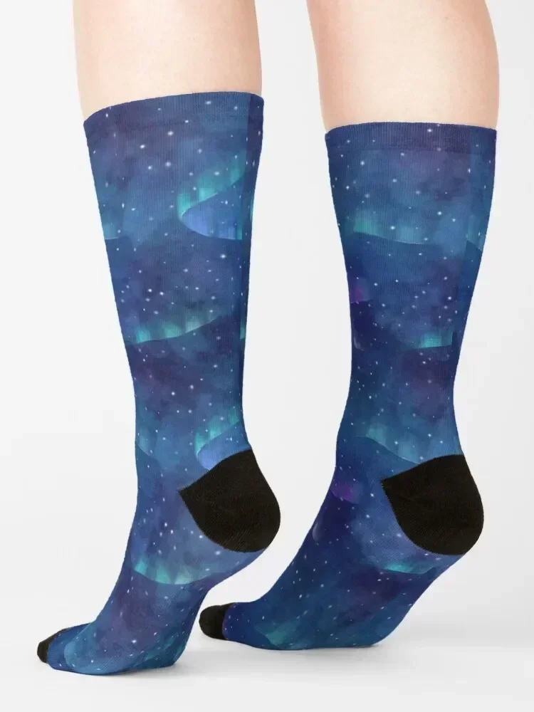 Aurora borealis Socks anime valentine gift ideas kids soccer anti-slip Socks Ladies Men's