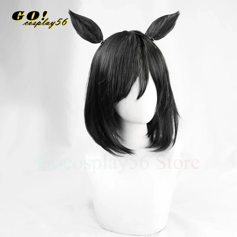วิกผมคอสเพลย์ดาร์บี้ อิชิน แฟลช ปี 2025 พร้อมหูและหาง ผมสั้นตรงสีดำ สำหรับผู้หญิงและเด็กผู้หญิง ใหม่ สำหรับเล่นบทบาทไอดอล
