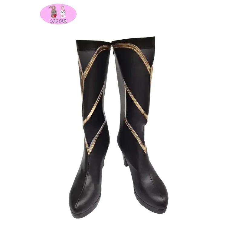 COSTAR Genshin Impact Madame Ping ботинки для косплея Genshin Impact Madame обувь для пинг длинная женская обувь для игры в стиле аниме