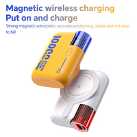 KONFULON Magsafe 10000mAh Wireless Power Bank PD 20W & QC 22.5W Fast Charging Battery Built-in Cable Portable External  Battery