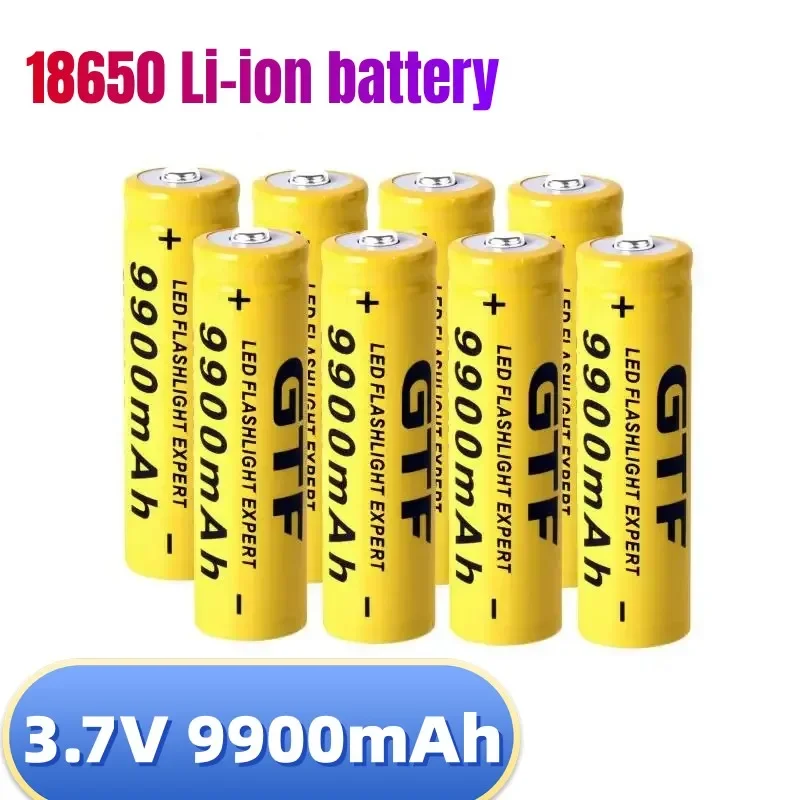 New 18650 battery 3.7V 9900mAh rechargeable Li-ion battery for Led flashlight Torch batery lithium battery