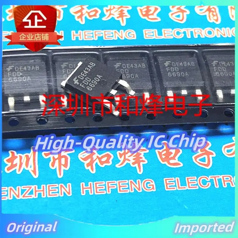 10PCS-30PCS  FDD6690A  TO-252 30V 46A   Imported Original  Best Quality