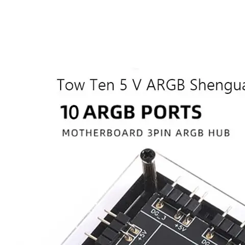 5V 3 pin ARGB RGBW Cable for ASUS AURA SYNC RGB 10 Hub Splitter SATA Power Extension Cable Adapter LED Strip Light PC Fan Cooler