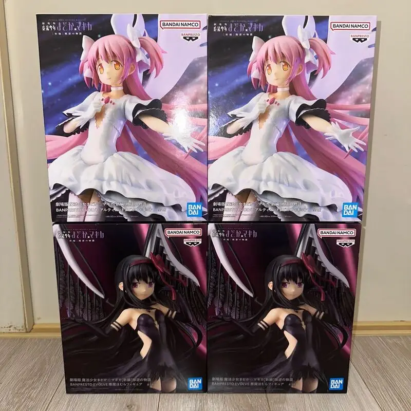 In Stock BANPRESTO Puella Magi Madoka Magica The Rebellion Ultimate Madoka Devil Homura PVC 20CM Anime Action Figures Model Toy