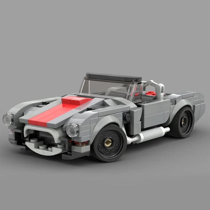 Classic MOC car technology speed champion classic car building blocks racing building blocks Christmas gift city creativity