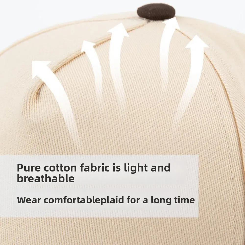 Novo chapéu de beisebol de algodão ajustável proteção uv chapéu de sol proteção solar mostrar rosto pequena língua de pato boné unisex