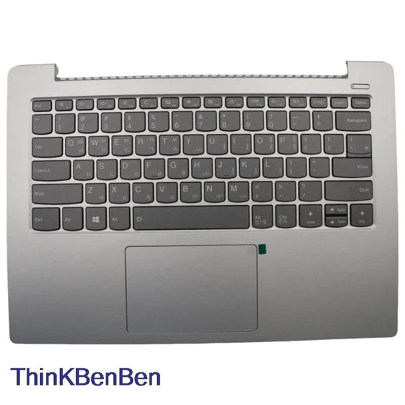 KR Korean Platinum Grey Keyboard Upper Case Palmrest Shell Cover For Lenovo Ideapad 330S 14 14IKB 14AST 5CB0R07537