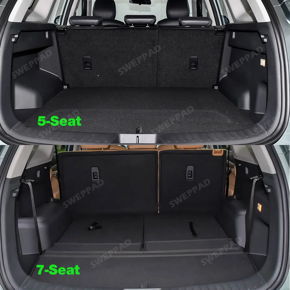 Trunk Mat For DFSK Landian E5 NEV 2023 2024 2025 2026 5/7-Seat Custom Cargo Liner All Weather Carpet with Backrest Protectors