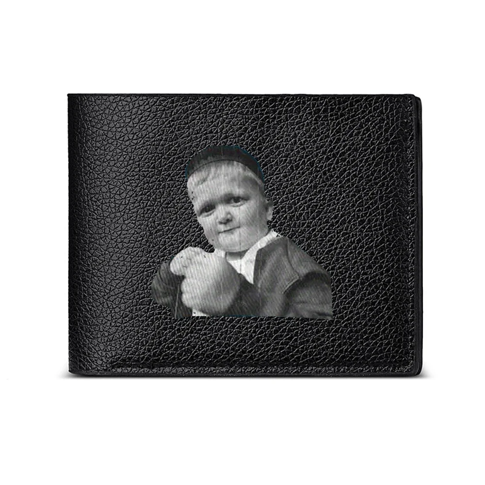 Classic Black And White Portrait Of A Child With Soft Expression On Elegant Men S Wallet Card Holder For Casual Business Style