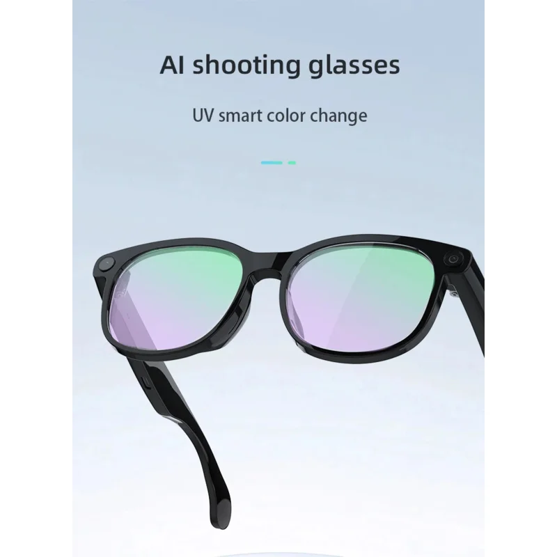 New Smart GlassesV52Can take photos and videos with real-time translationAIAll things identification Bluetooth call music listen
