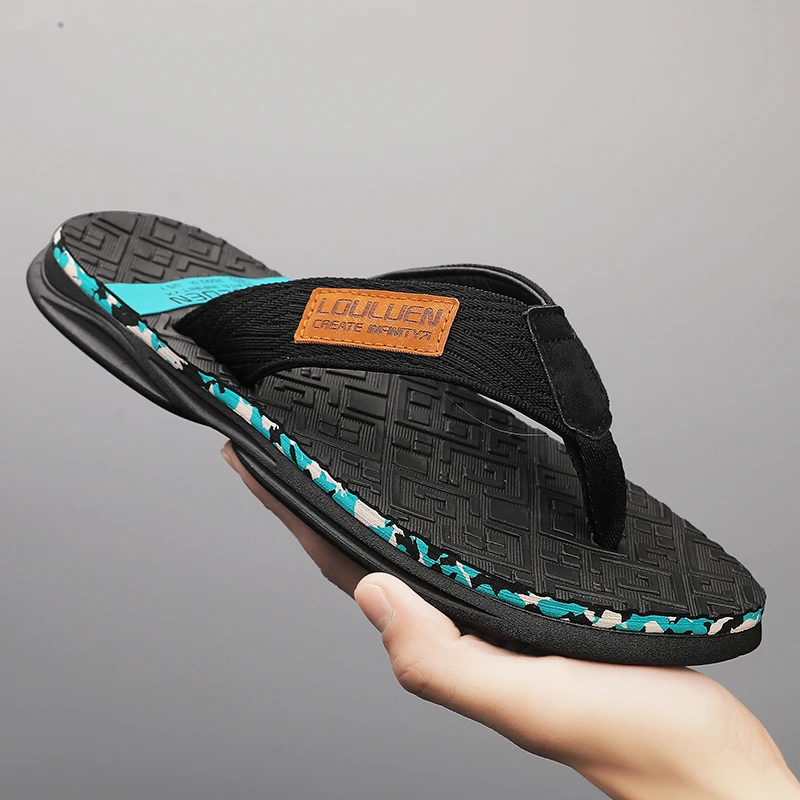 

Брендовые летние модные мужские шлепанцы из высококачественного нескользящего материала TPU, удобные тапочки для весны и осени