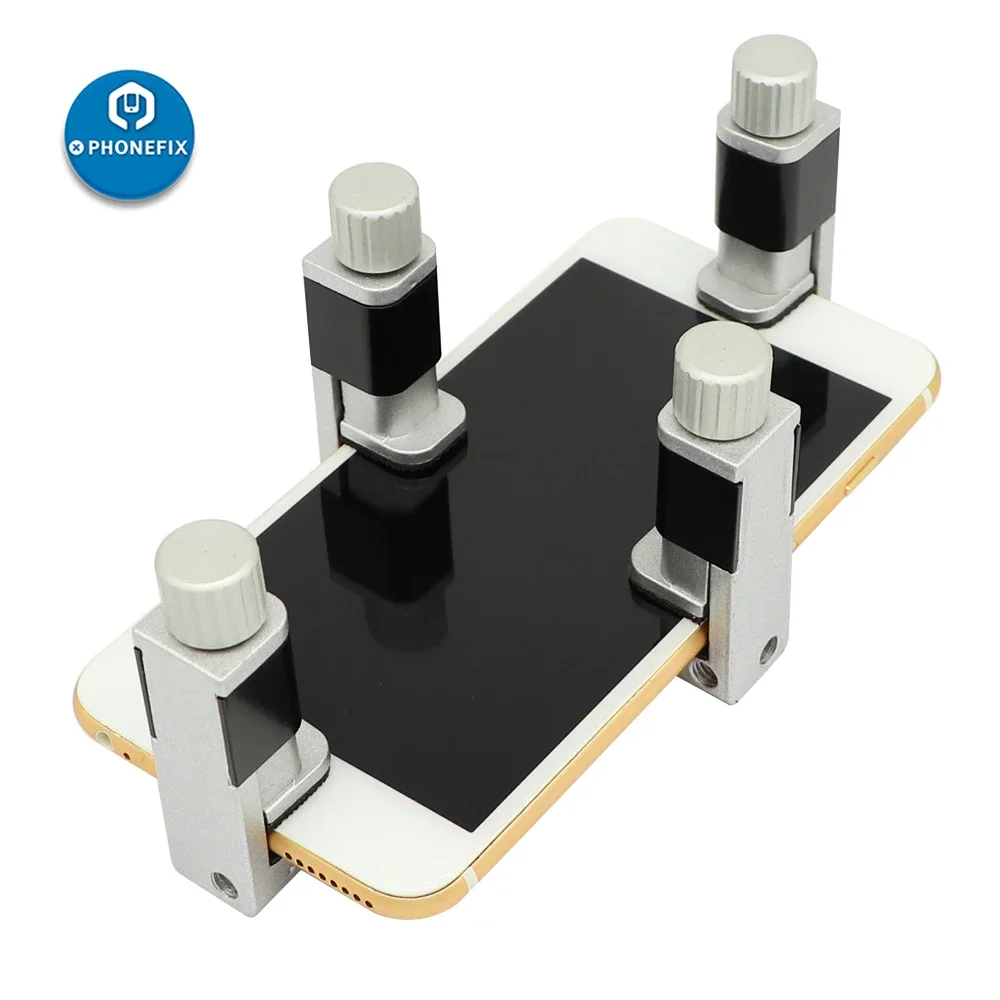 4 unids/lote de accesorios de Clip de aluminio ajustables para pantalla LCD de teléfono móvil, abrazadera de sujeción en forma de fijación, juegos de herramientas manuales de reparación