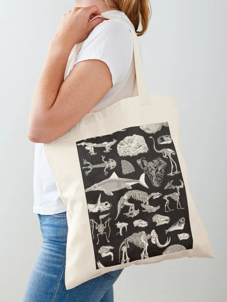 

Paleontology Illustration Tote Bag canvas tote cloth bag woman handbag Large bags for women