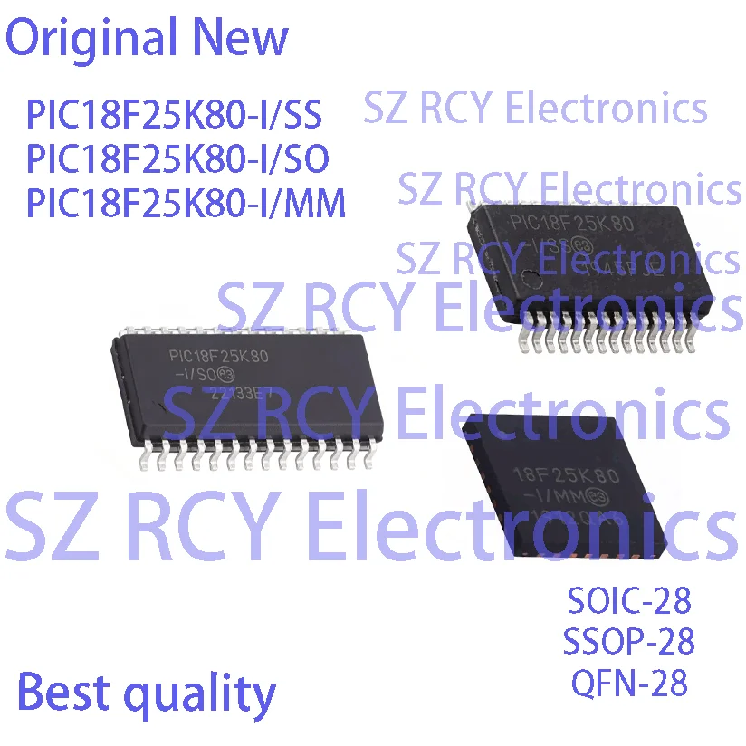 (2-30 PCS) PIC18F25K80-I/SS PIC18F25K80-I/SO PIC18F25K80-I/MM PIC18F25K80 18F25K80 -I/SS -I/SO -I/MM MCU IC CHIP