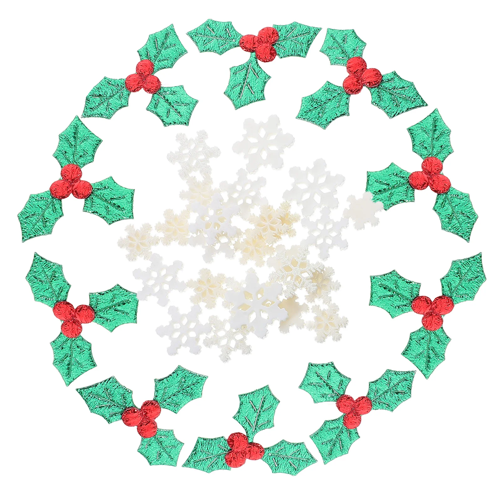 

1Pack White Snowflake Resin Craft Decoration Materials with Glittery Design DIY Christmas Embellishments for Holiday Crafts Card