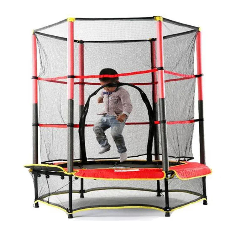 Factory Price Cheap Mini Trampoline Park Safety Net Outdoor Fitness 55inch Round Child Trampoline Sales