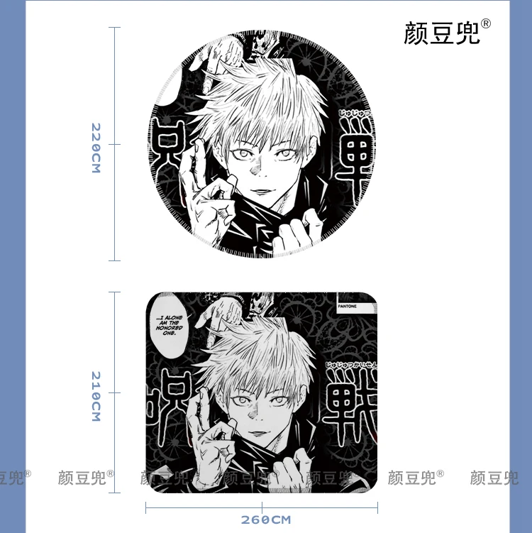 Imagem -03 - Gojo Satoru Jujutsu Kaisen Gaming Mouse Pad Gamer Firma Tastatur Maus Matten Tepich Computador Escola Fosco Fosco