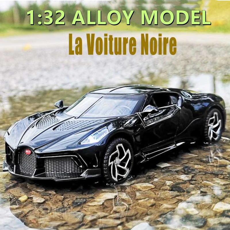 

Модель спортивного автомобиля Bugatti lavoiturenлуар 1:32, Литые и игрушечные автомобили, модель металлического автомобиля, имитация звука, фотоигрушка, подарок