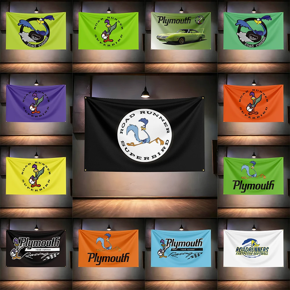 

Ply-mouth Superbirds Muscle Car Fans Flag 3x5ft 90x150cm For Garage Wall Decor Banner