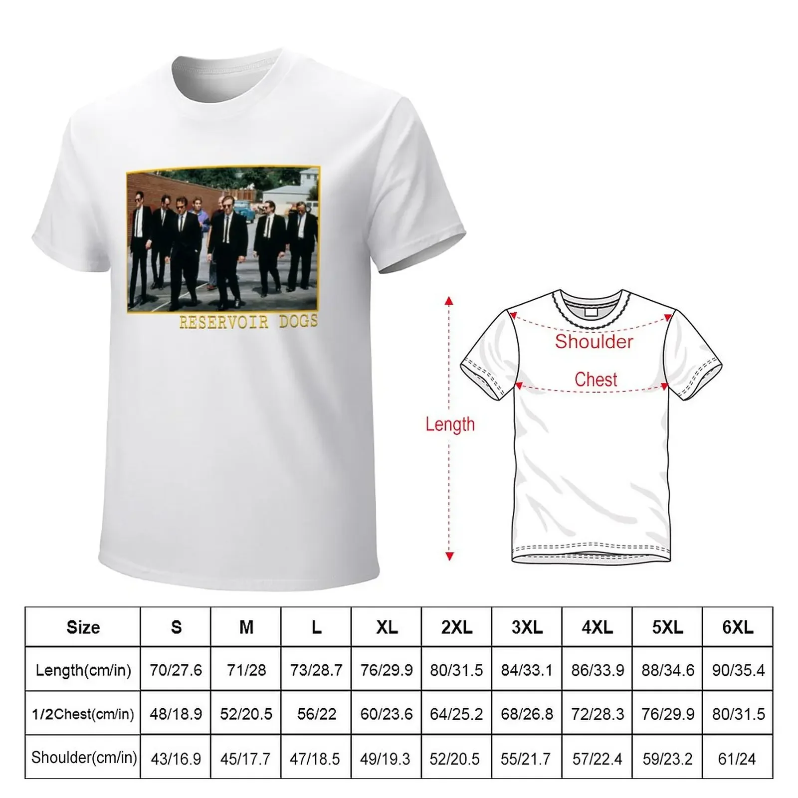 Reservoir dogs (1992) - Quentin tarantino T-Shirt summer top graphics heavyweight t shirts for men