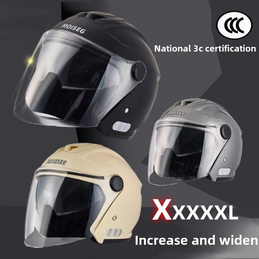 

Winter 5XL Electric Motorcycle Helmet Men Double Mirror Motorcycle Helmet 3C Certification Plus-size Cascos Para Moto