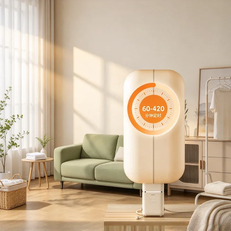 Portable Travel Clothes Dryer, Foldable Compact Drying Unit with 54.5dB Quiet Operation, 360 Degree Hot Air for Hotel Travel