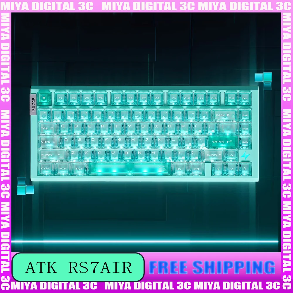 

ATK RS7 Air E-sports Mechanical Keyboard RT0.001 8KHz Gasket 81Keys Wired Magnetic Switch Keyboard PC Gamer Accessories Gifts