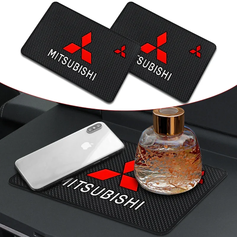 

Автомобильный коврик для мобильного телефона, коврик для приборной панели, резиновый коврик, нескользящий коврик для Mitsubishi Outlander Lancer 10 ASX RALLIART Eclipse L200 Pajero