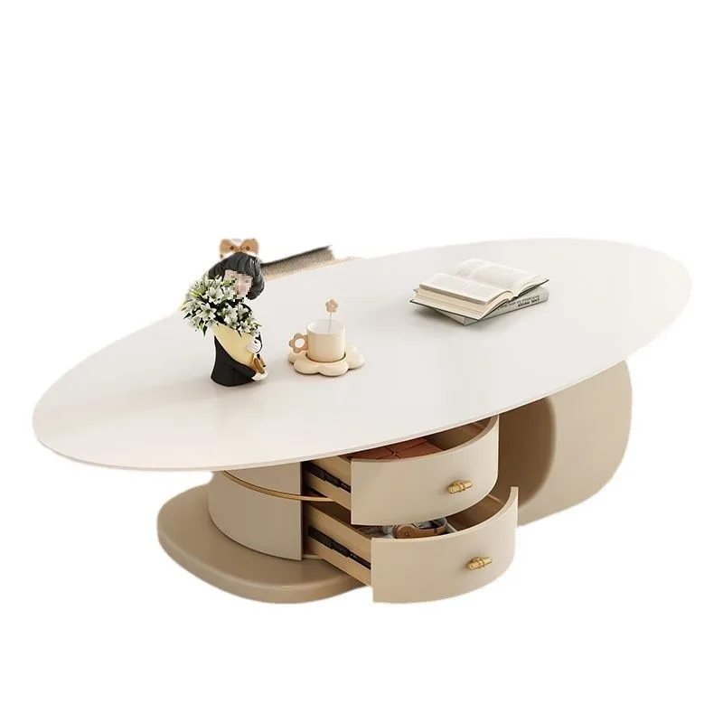 

slab coffee table, simple Internet celebrity living room, home minimalist small apartment, light luxury combination
