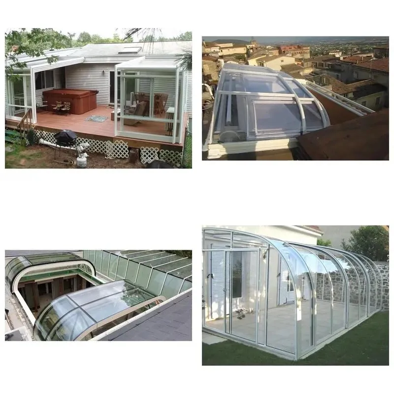 for Prima China PC thermal insulation glass tempered environmentally friendly easy installation outdoor dome sloping roof