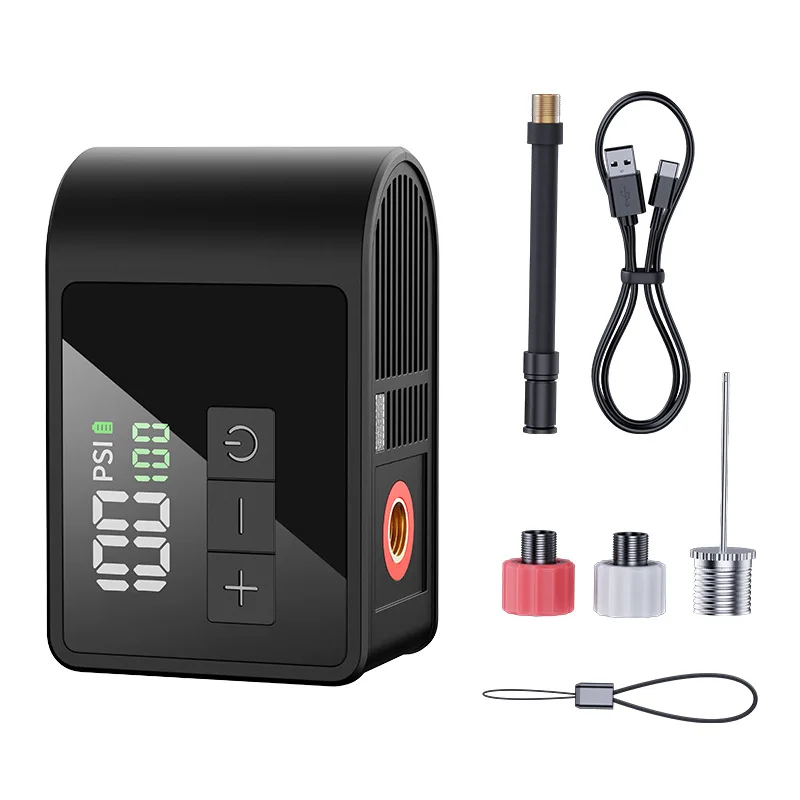 Ultra mini mountain road bicycle air pump, riding smart portable electric pump