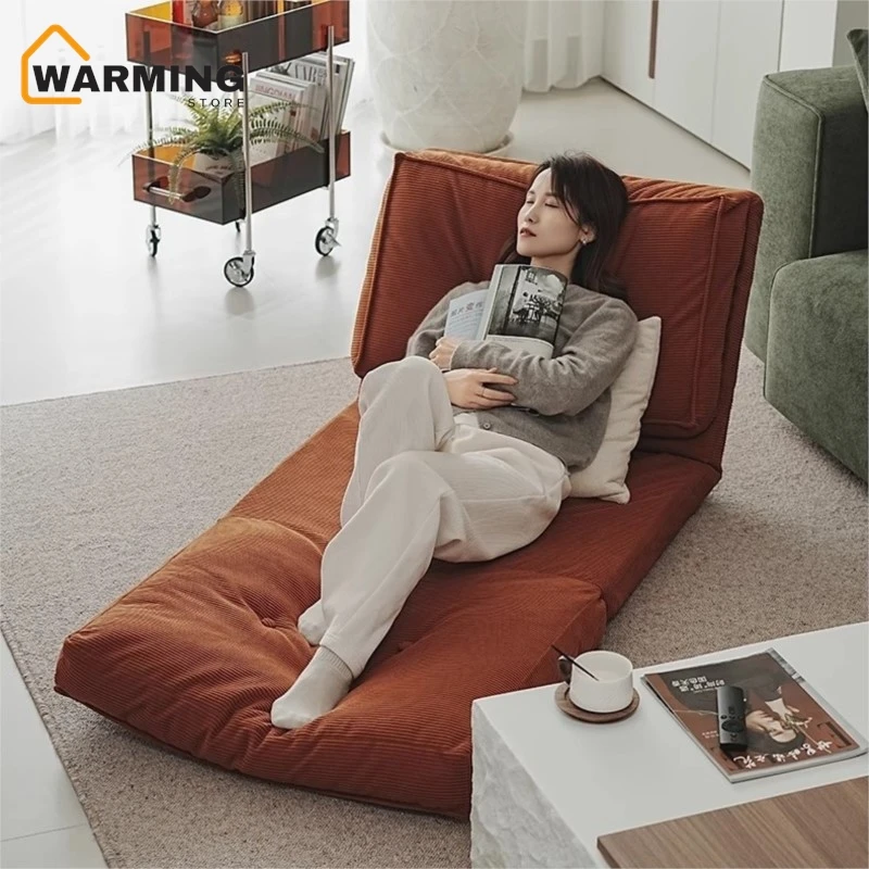 

Warming Lazy Sofa Living Room Dual-use Single Sofa Small Apartment Home Use Cream Style Reclining And Sleeping Foldable Sofa Bed