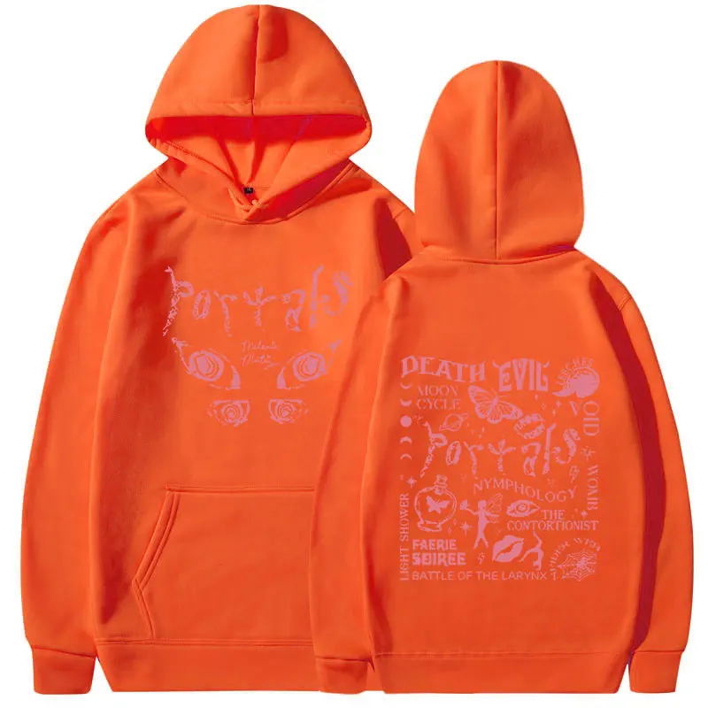 Melanie Martinez Musik album Portale Herren Hoodie Damenmode einfache lang ärmel ige Sweatshirt Street Trend großen Hoodie