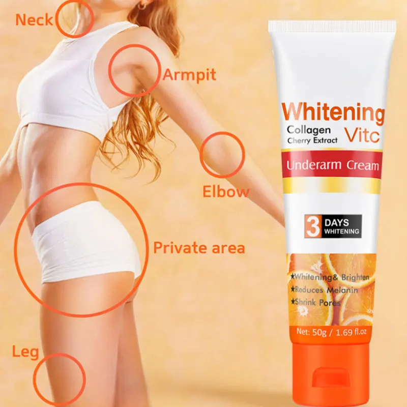 Vitamin C Body Cream Lightening Dark Skin Moisturizing Improve Pigmentation Uniform Skin Tone Beauty Health Body Care 50g