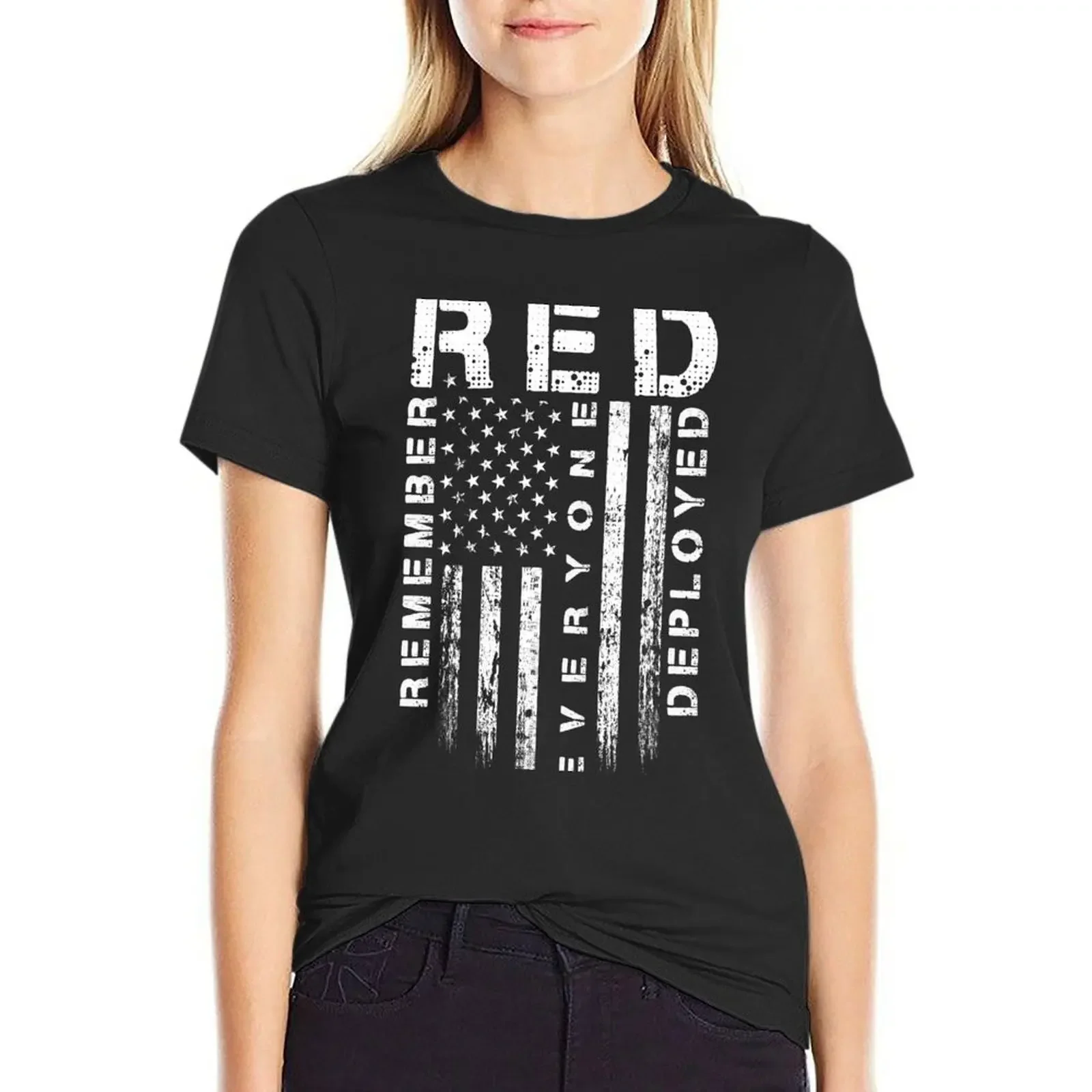 

Red Friday - Remember Everyone Deployed T-Shirt customs design your own quick drying tops clothes for Women