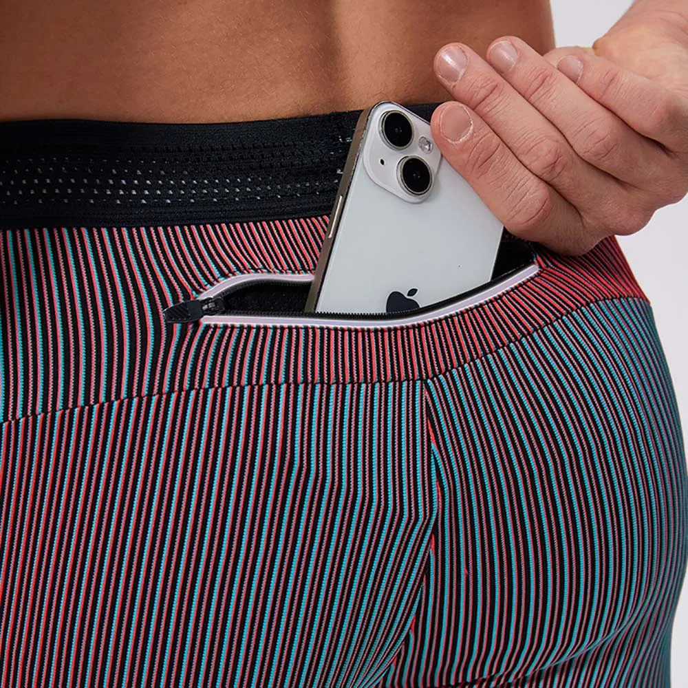 JAPAN Marathon Compression Shorts Quick Dry Running Training Fitness Leggings Bodybuilding Tights Sports Men Gym with Waist Bag
