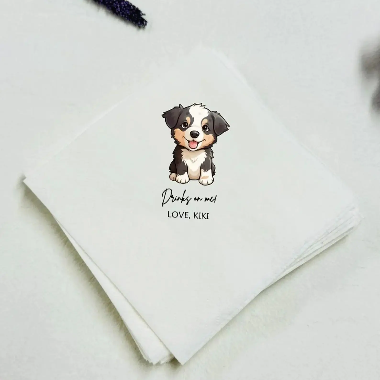 

Custom Napkins, Custom Pet Napkins, Personalized Dog Cocktail Napkins, Dog Cocktail Napkins, Personalized Napkins Cocktail, Pet