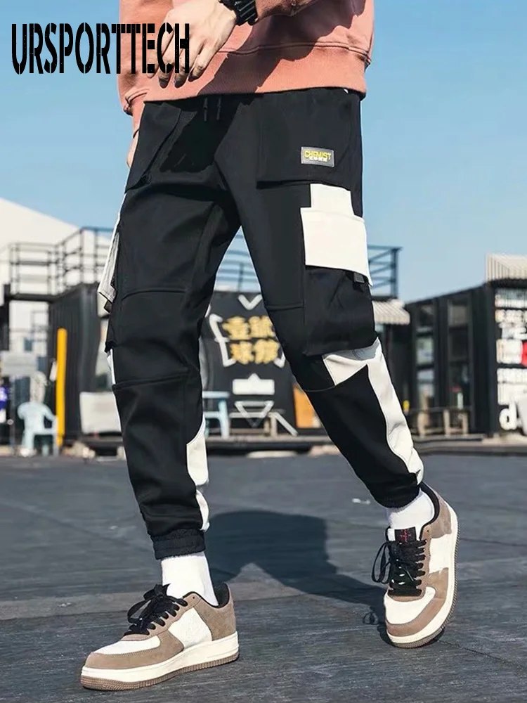 

URSPORTTECH Joggers Pants Cargo Men Pants Trousers Hip Hop Techwear Streetwear Trousers Sweatpants Men Trousers Sports Pants