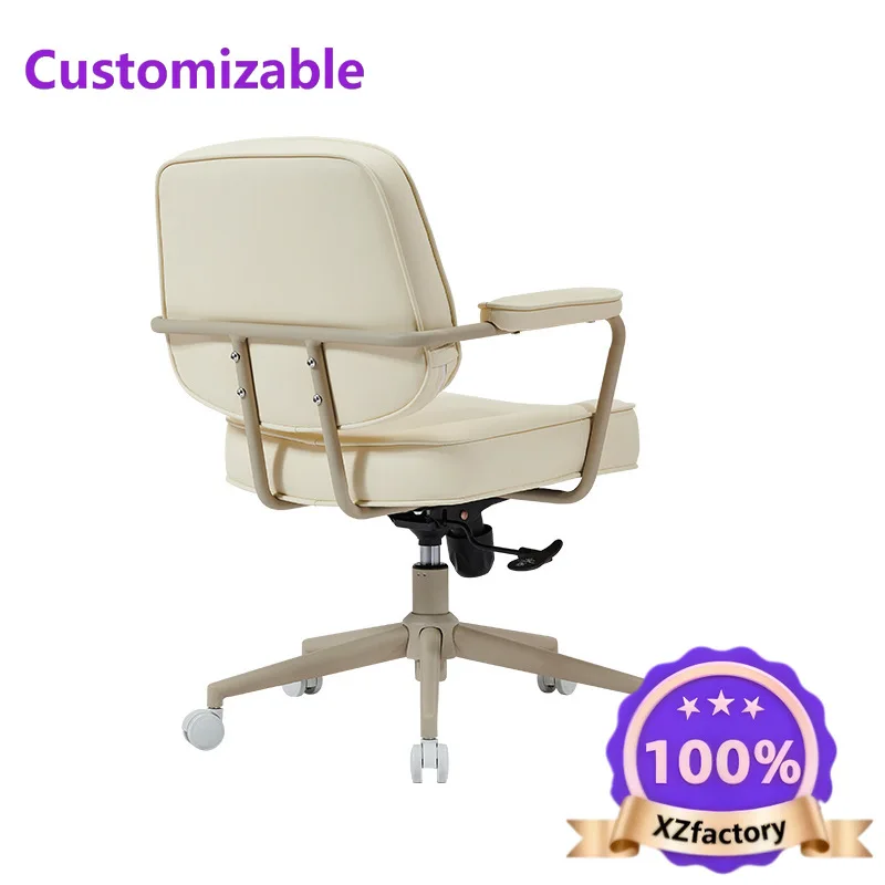 Factory Direct 2026 Top RatedSilla de oficina para computadora Silla de aprendizaje color crema Silla de escritorio para libros
