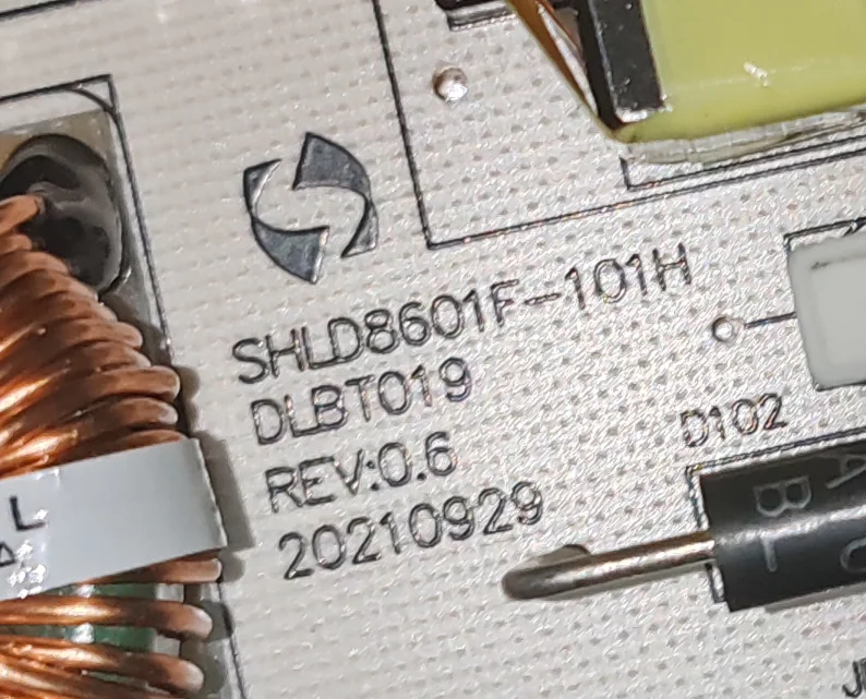 

SHLD8601F-101H DLBT019 81T-PWE120-H450001 Плата питания для LED-телевизора с большим экраном, протестирована, реальное фото