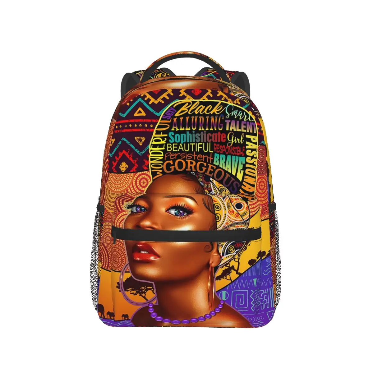 

Black Girl Magic African Women Backpack Hot Sale Daypack Large Capacity Boy Girls BookBag School Bag Shoulder Bags for Men Women