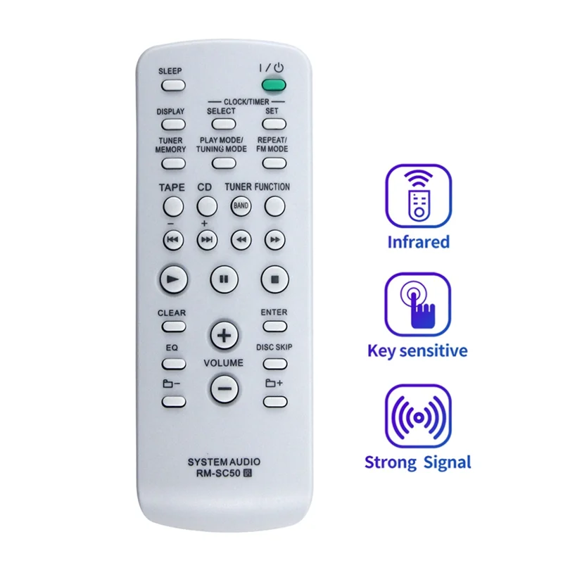 AA60-RM-SC50 Замена пульта дистанционного управления для Sony MHC-RG295 HCD-RG295 MHC-GX470 HCD-GX470 MHC-GX570 Компонентная система Micro-Hi-Fi
