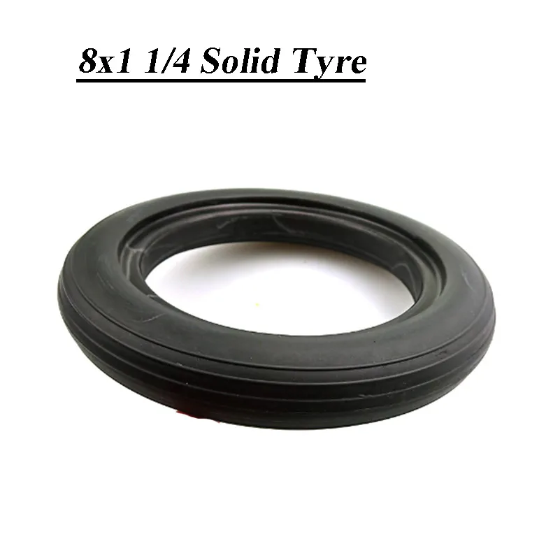 8x1 1/4 Solid Tire(200x45) Electric Scooter Tyre for Folding Bicycle Parts scooter accessories