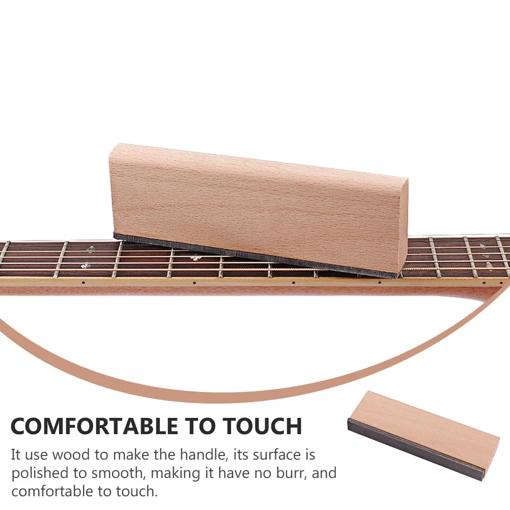 

Guitar Fret File Wood H Dual Edge Polishing Tool Lightweight Metal Abrasion Resistant Long Lasting Storage Convenient Guitar